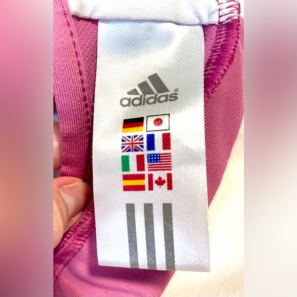 *EUC* Adidas Sports Bra - Size XL -Pink -Powerreact -Med Support - Climacool - Picture 4 of 10